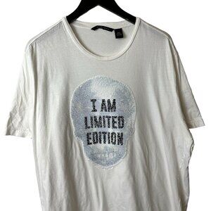 Sean John I Am Limited Edition Skull Floral T Shirt Vintage Y2K Extra Large